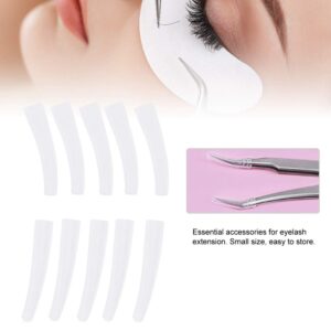 10Pcs Tweezers Cover, Grafting Eyelashes Tips Covers, Transparent Plastic Elbow Tweezers AntiDust NonSlip Eyelashes Grafting Tool