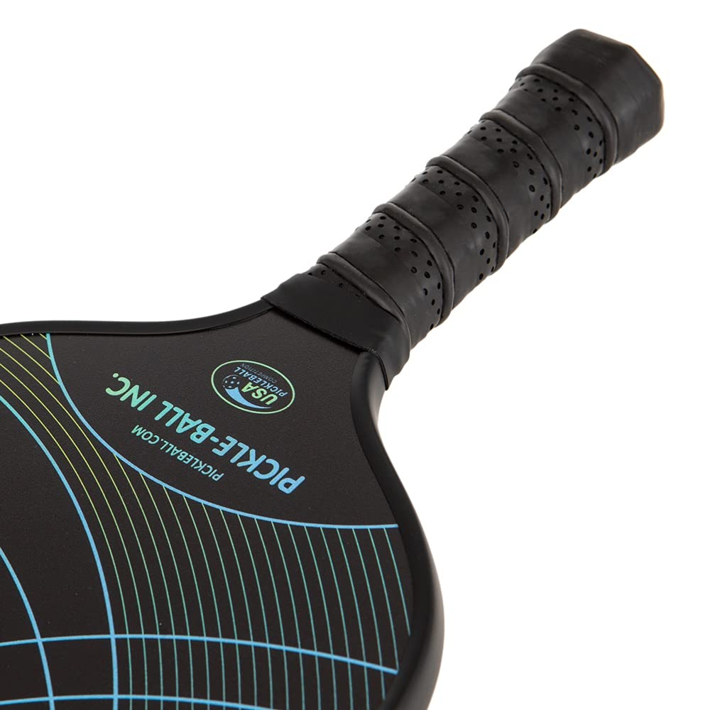 Pickle-ball Eclipse Graphite Pickleball Paddle - Blue/Green | Polymer Honeycomb Core, Graphite Hybrid Composite Face | Lightweight | Paddle Cover Included