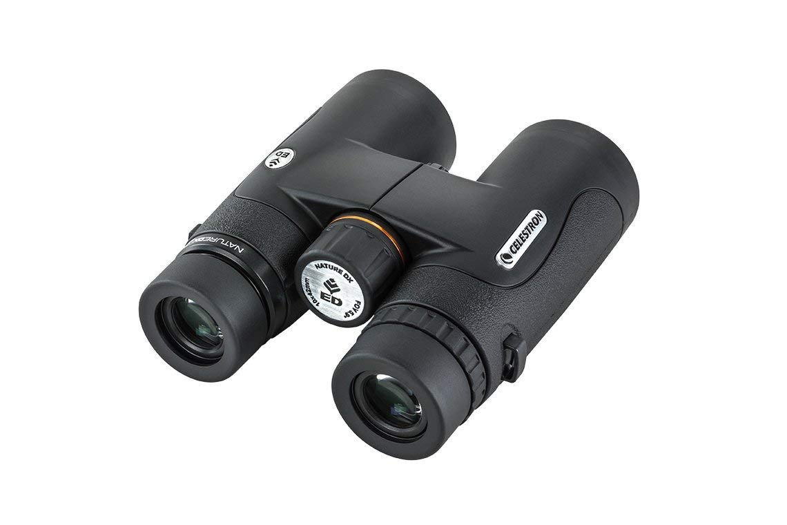 Celestron–Nature DX ED 10x42 Premium Binoculars–Extra-Low Dispersion Objective Lenses–Outdoor and Birding Binocular–Fully Multi-Coated with BaK-4 Prisms–Rubber Armored–Fog & Waterproof Binoculars