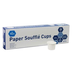 med pride disposable 250 pack paper souffle medicine cups-0.75 ounce, dispenser paper cups-pill holders for mixed pills, single dosage-portion, food & dessert serving