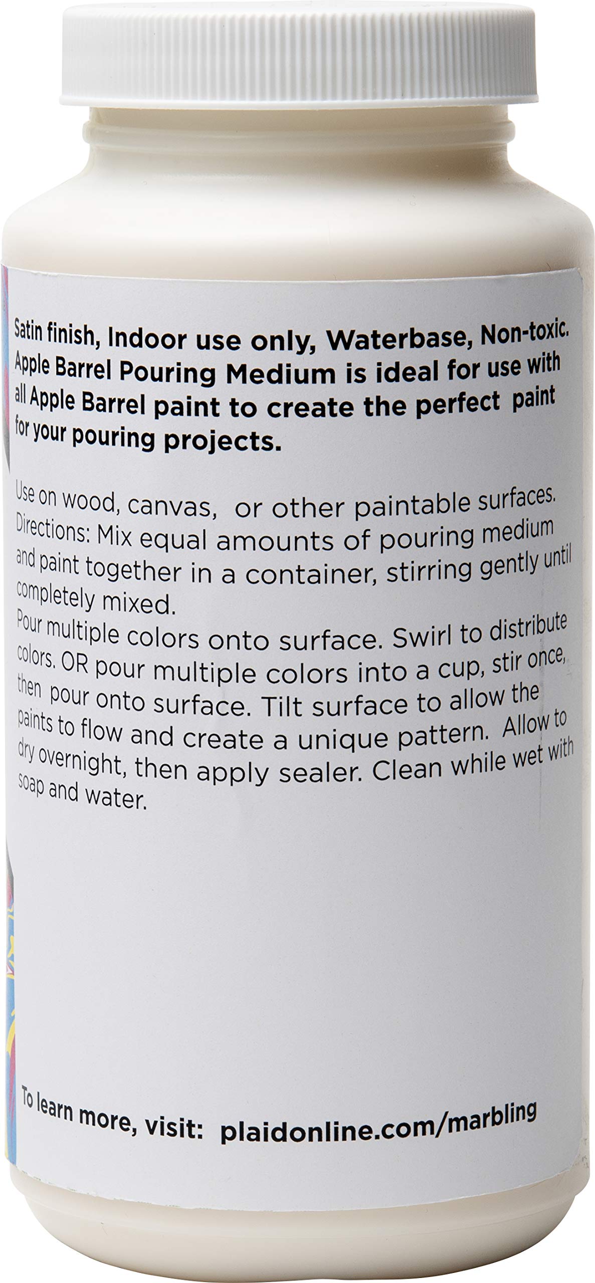 Apple Barrel Pouring Medium, 44840E Acrylic, 16 oz, 16 Fl Oz