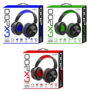 sentry industries inc. gx200 gaming headset for ps4 / xbox/pc - color may vary (red, green, blue)