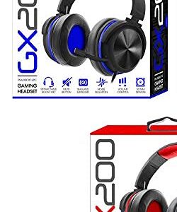 SENTRY Industries Inc. GX200 Gaming Headset for PS4 / Xbox/PC - Color May Vary (Red, Green, Blue)