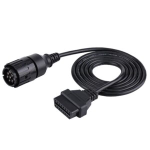 10 pin to 16 pin obd2 diagnostic cable connector obd2 extension adapter cable for icom-d motorcycle motorbike