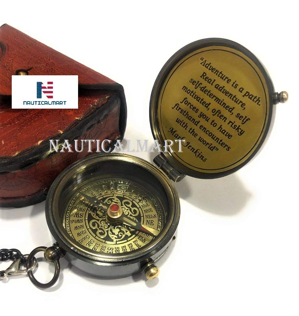 Eagle Compass Engraved Vintage Ship Functional Gift Compass Baptism