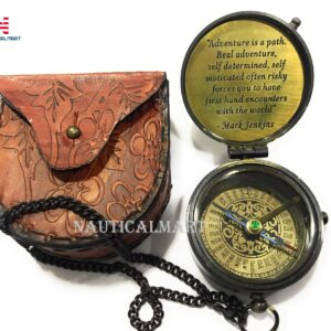 Eagle Compass Engraved Vintage Ship Functional Gift Compass Baptism