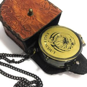 Eagle Compass Engraved Vintage Ship Functional Gift Compass Baptism