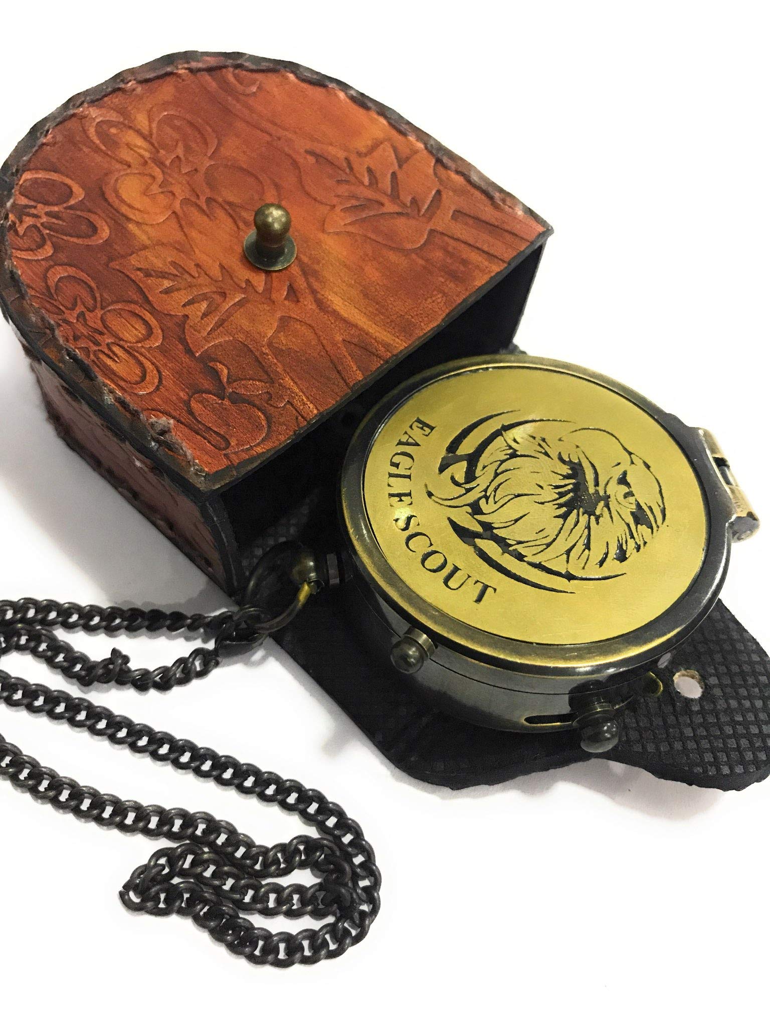 Eagle Compass Engraved Vintage Ship Functional Gift Compass Baptism