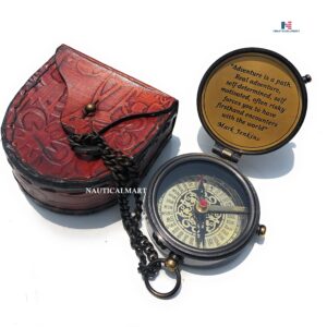 Eagle Compass Engraved Vintage Ship Functional Gift Compass Baptism