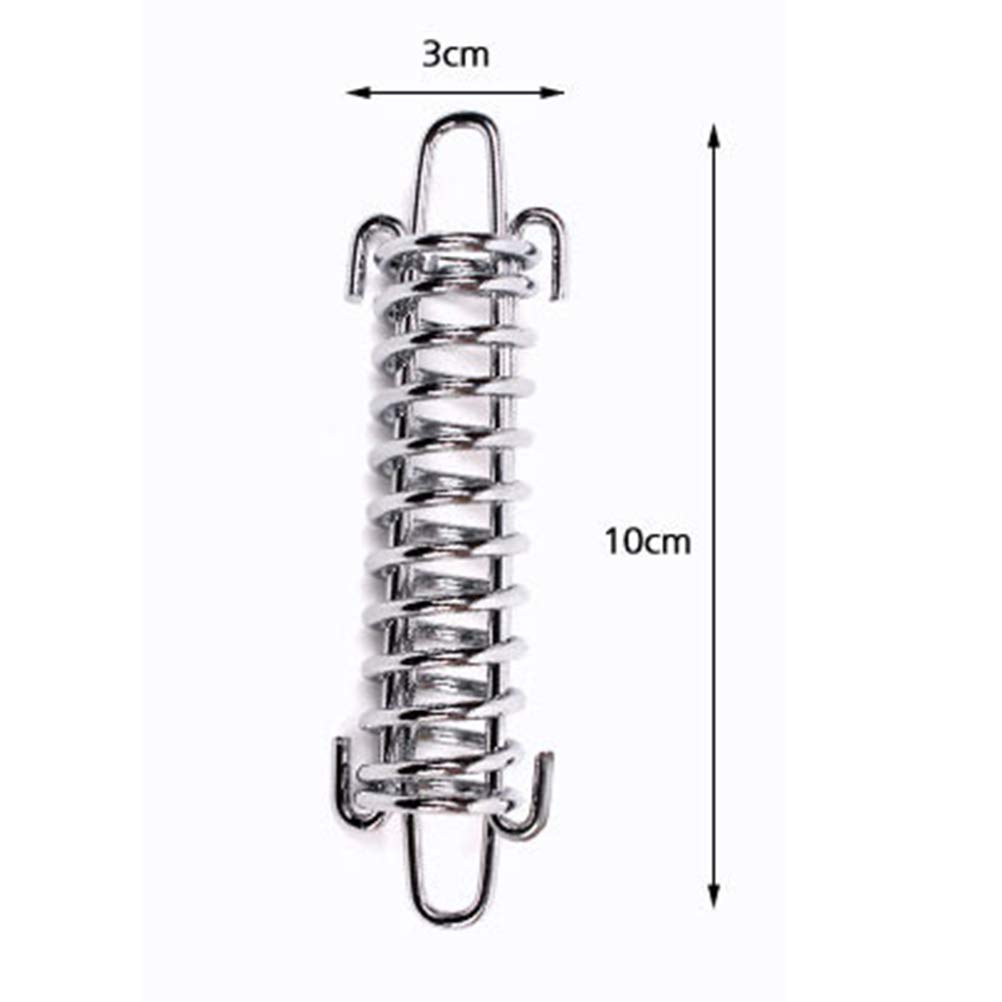 LIOOBO 5Pcs Camping Tent Spring Buckle Set Premium Porch Swing Spring Awning Rope Tensioner for Tarps Tents Wire Racks Camping Accessories