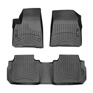 WeatherTech Custom Fit FloorLiners for Cadillac XT5-1st & 2nd Row (44955-1-2), Black