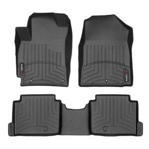 WeatherTech Custom Fit FloorLiners for Hyundai Elantra - 1st & 2nd Row (44925-1-2), Black