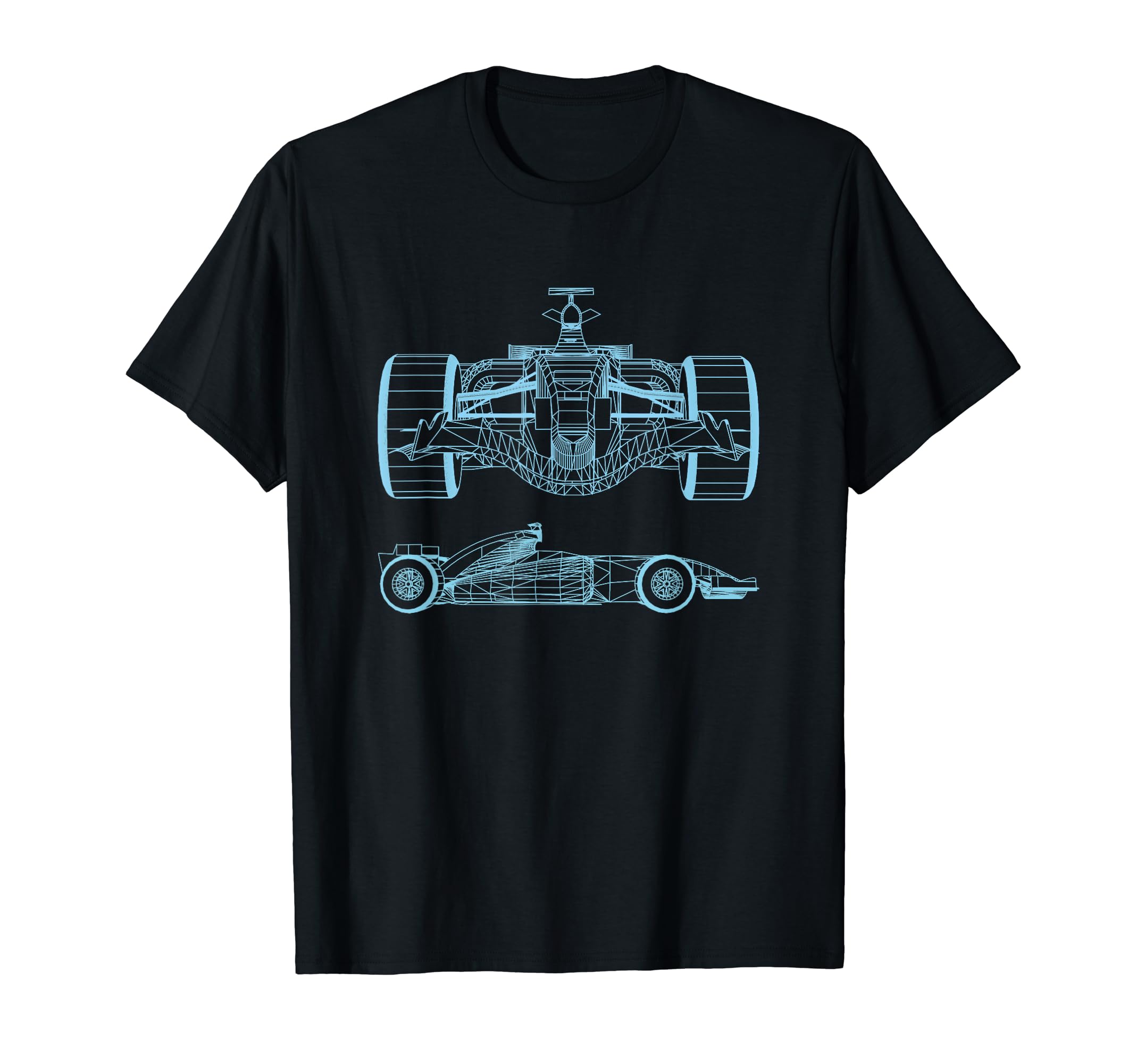 Formula Racing Car Silhouette Mechanical Engineering draw Short Sleeve T-Shirt