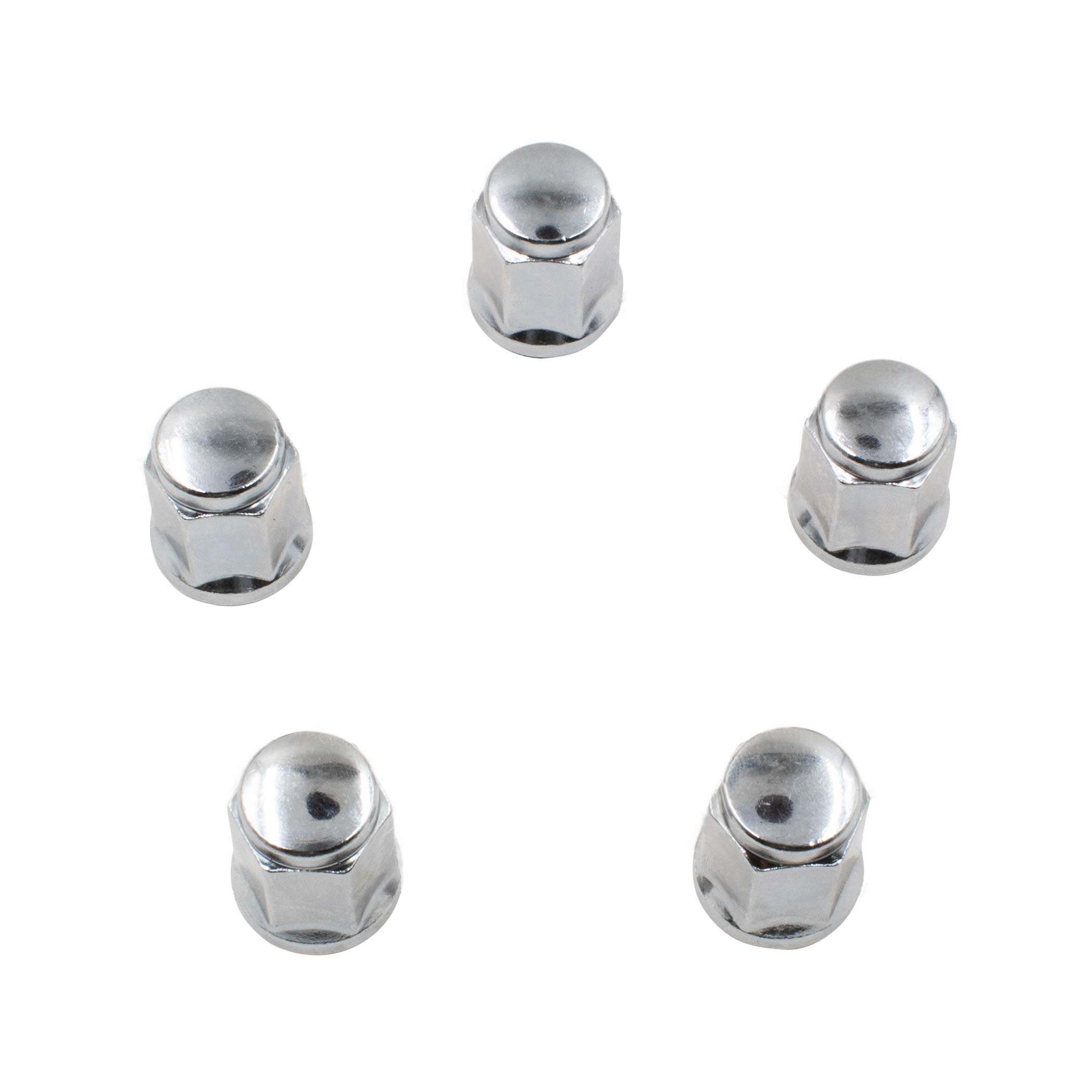 Wheel Accessories Parts 20 Pcs M14x1.5 14x1.5 Thread Bulge Acorn 35mm 1.38" Long Lug Nuts Chrome 3/4" 19mm Hex Fits 2010+ Chevy Camaro | Dodge Charger Challenger | 2014+ Ford Mustang