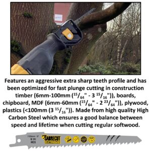 10 x SabreCut SCRSKW10A Mixed S644D S1531L S2345X Fast Wood Cutting Reciprocating Sabre Saw Blades Compatible with Bosch Dewalt Makita and many others