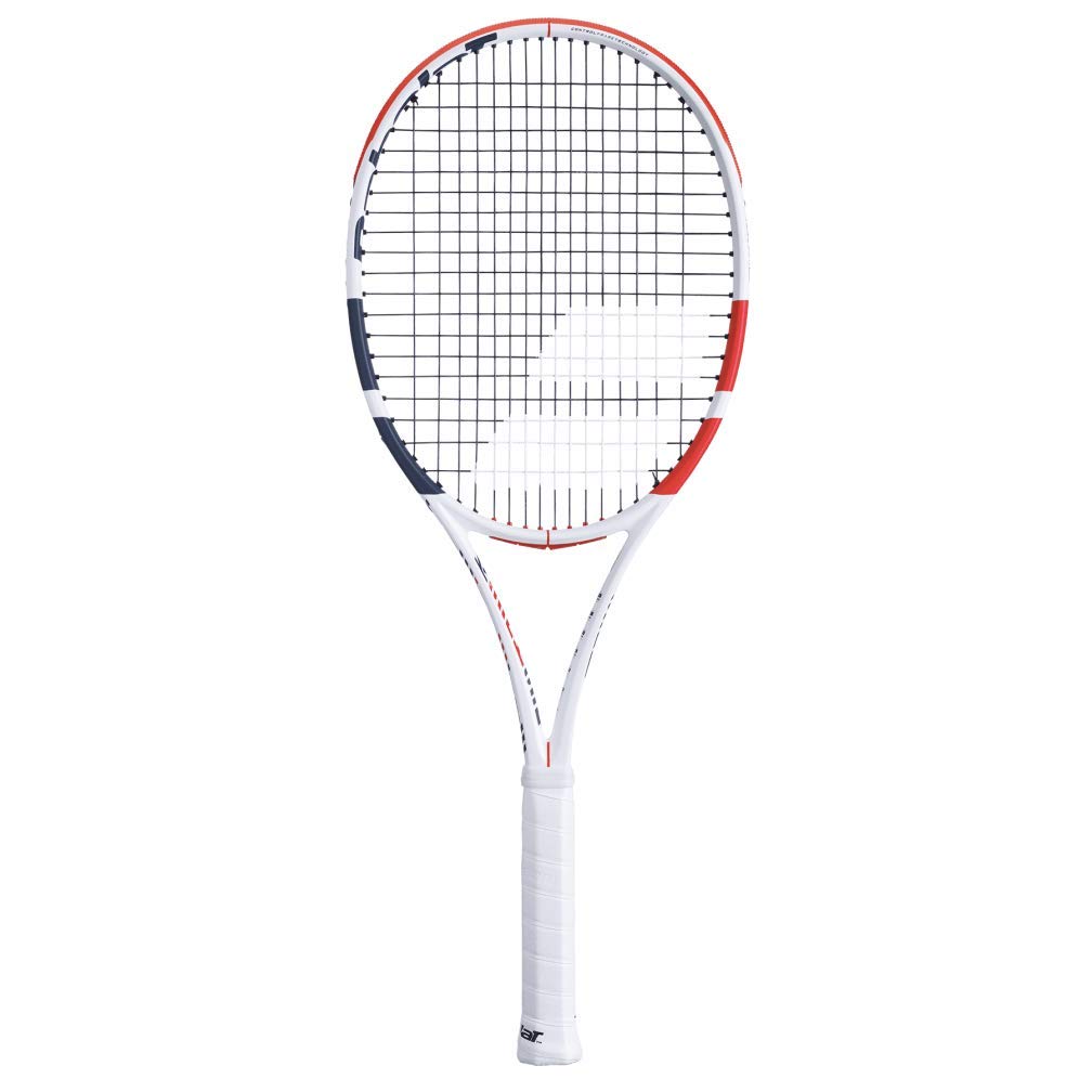 Babolat Pure Strike 16/19 Tennis Racquet Racquet - Strung with 16g White Babolat Syn Gut at Mid-Range Tension (4 3/8" Grip)