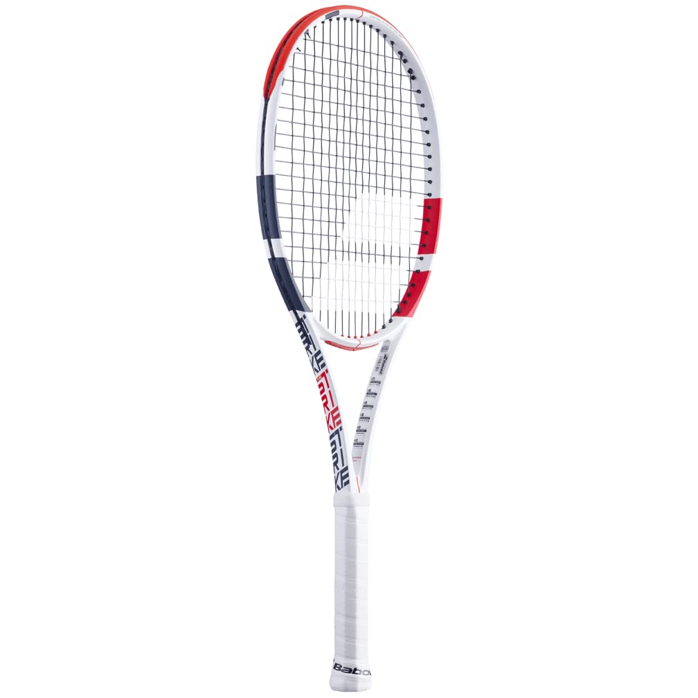 Babolat Pure Strike 16/19 Tennis Racquet Racquet - Strung with 16g White Babolat Syn Gut at Mid-Range Tension (4 3/8" Grip)