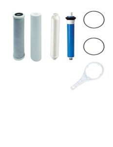 cfs complete filtration services est.2006 universal 4-stage under sink reverse osmosis replacement filter kit