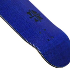 Teak Tuning Prolific Complete Fingerboard - Pro Board Shape and Size, Bearing Wheels, and Trucks - 32mm x 97mm Handmade Wooden Board - Blue Blizzard Edition