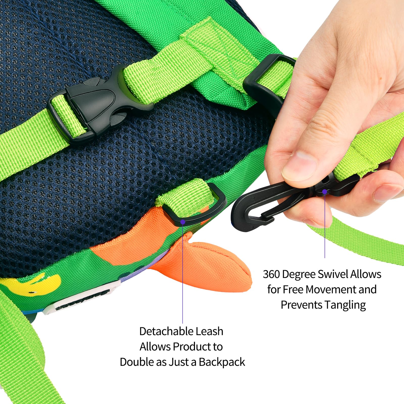 Samloong Backpack Leash for Toddlers, Kids Children Nursery Preschool Anti Lost Safety Toddler Leash with Harness Backpacks