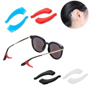 ACKLLR 12 Pieces Kids Eye Glasses Strap,with 12 Pair Silicone Ear Grip Holder,Adjustable Anti-slip Eyeglass Retainer Hooks for Sports Sunglasses Boys Girls