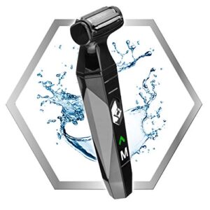 MANGROOMER 2.0 Professional Body Groomer, Ball Groomer & Body Trimmer With Propivot Flexing Head, 3 trimmer Combs, Wet/ Dry & A Free Bonus Foil!