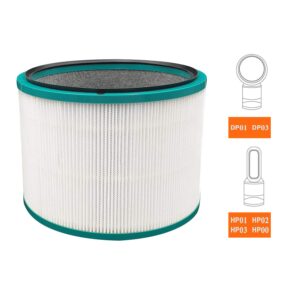 Purefil Filter Replacement for Dyson HP01 HP02 HP03 DP01 DP03 Pure Hot + Cool Link Desk Purifiers Compatible with Part # 968125-03