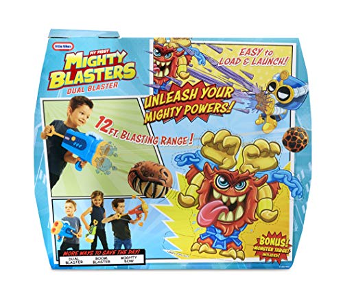 Little Tikes 651267 Mighty Blasters Dual Blaster Toy Blaster with 6 Soft Power Pods by