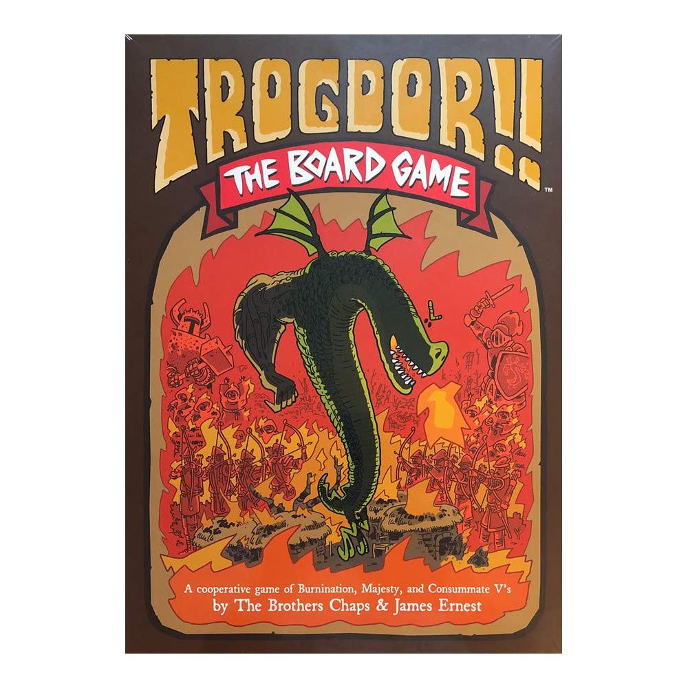 Greater Than Games: Trogdor!! The Board Game, A Cooperative Game of Burnination, Majesty and Cosummate V's, 2 to 6 Players, 30-45 Minute Playtime