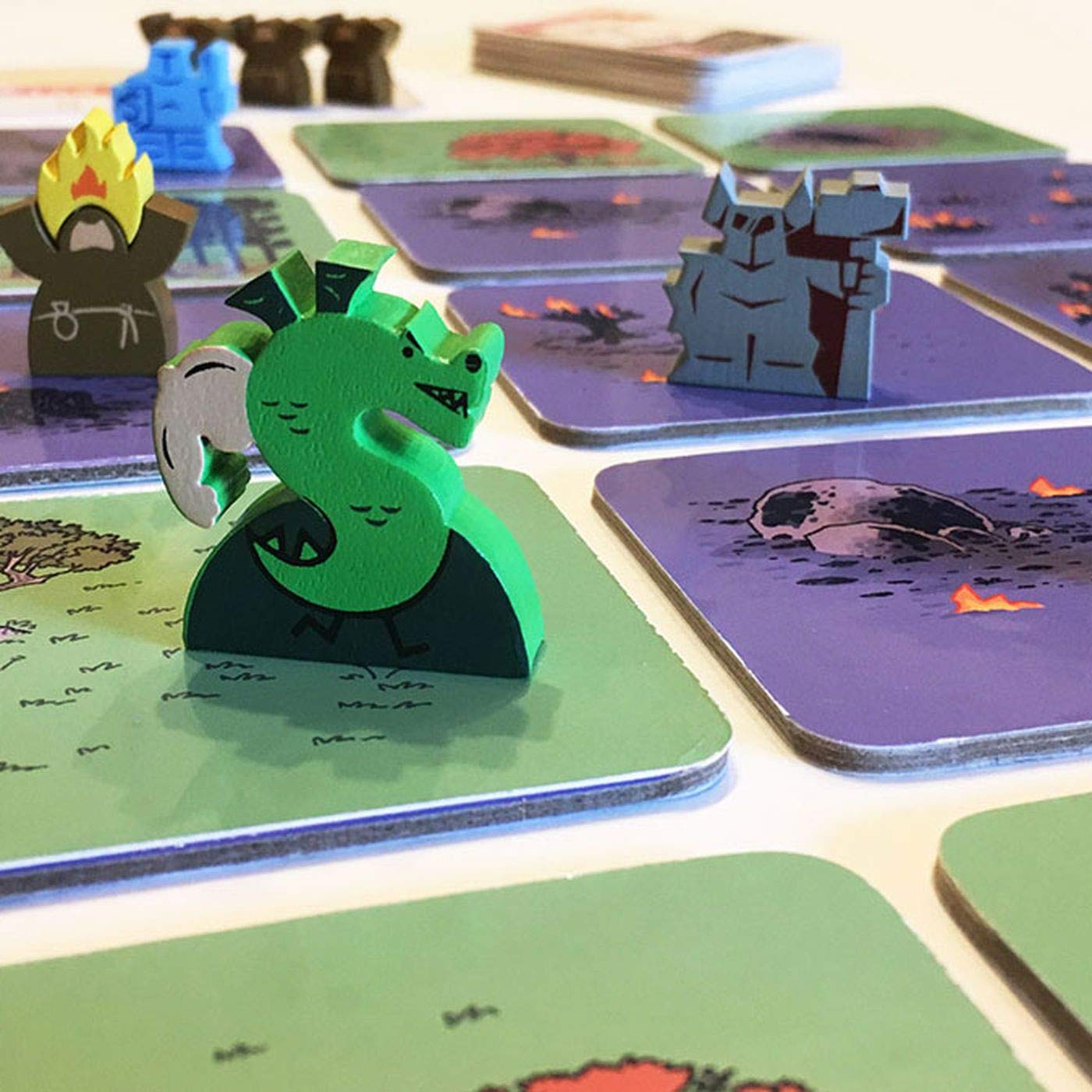 Greater Than Games: Trogdor!! The Board Game, A Cooperative Game of Burnination, Majesty and Cosummate V's, 2 to 6 Players, 30-45 Minute Playtime