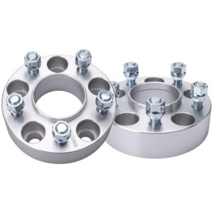 IRONTEK 1.5'' 5x114.3mm Wheel Spacers for Ford Lincoln Mazda 5x4.5" Hubcentric Wheel Spacers (1/2"x20 Studs, 70.5mm Hub Bore) for Ford Mach I/Mustang/Edge/Crown Victoria Mazda Navajo/B2500/B3000/B4000