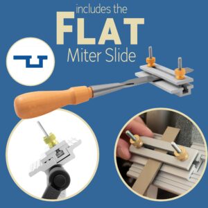 Peachtree Woodworking Supply Adjustable Replacement Tool Rest Sharpening Jig for 6 inch or 8 inch Bench Grinders and Sanders • Includes a Pivoting and Flat Miter Slide