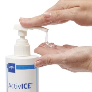 Medline ActivICE Topical Pain Reliever Gel, Great for Arthritis, Muscle Aches and Back Injuries, 16-oz Pump