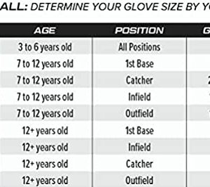 Rawlings | SURE CATCH T-Ball & Youth Baseball Glove | Right Hand Throw | 10.5" | Black/Grey