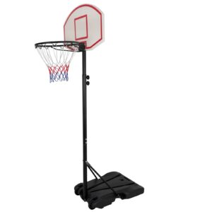 jupiterforce basketball hoop outdoor 5.5-7ft height adjustable, portable basketball hoops & goals with backboard&wheels for kids/adults indoor