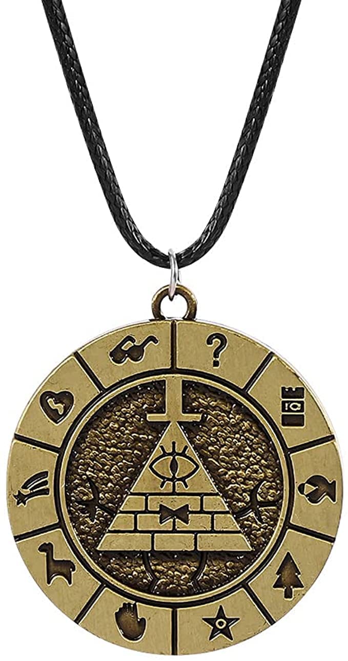 OfficialOtaku Bill Cypher Gravity Wheel Pendant Necklace - Metal (0.7g)