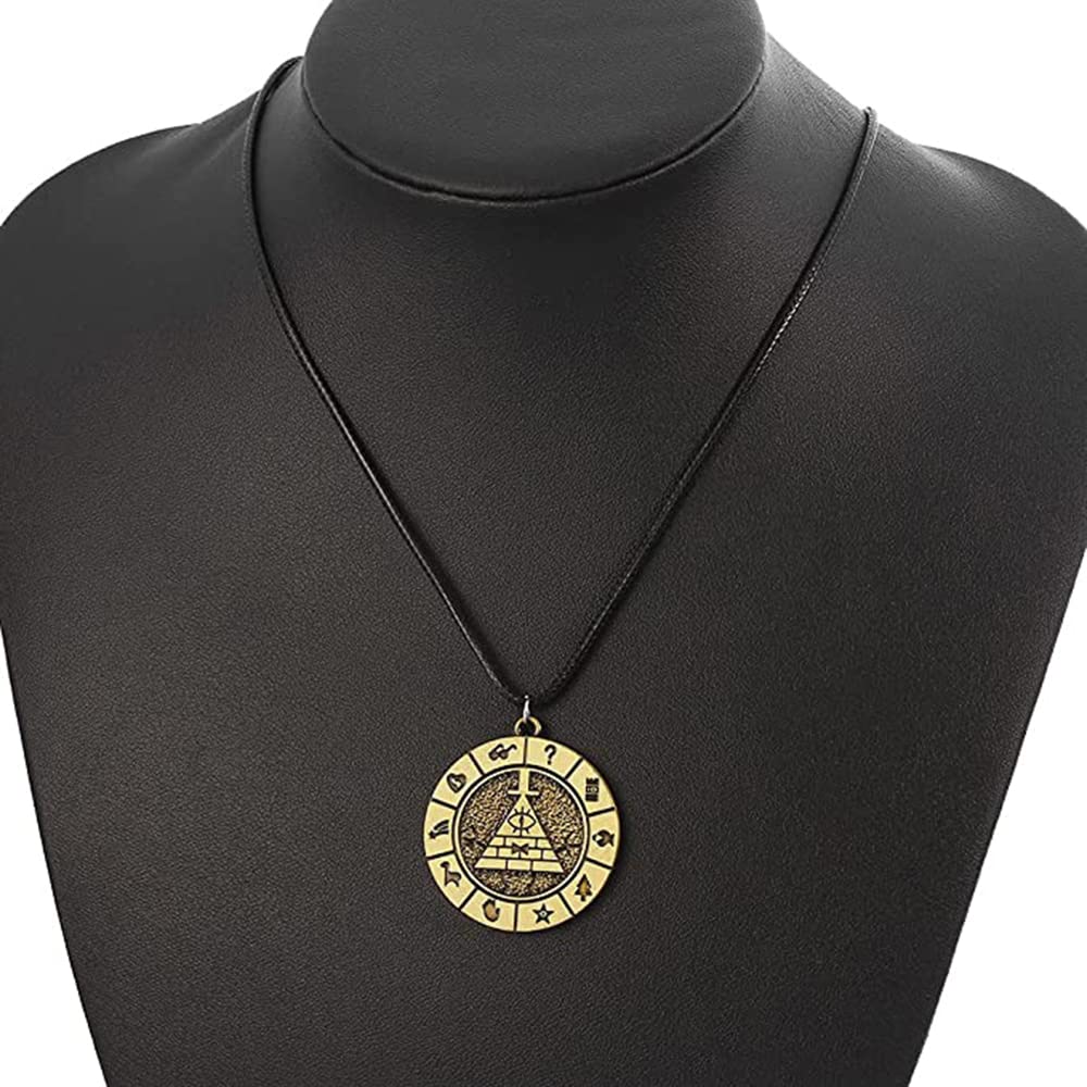 OfficialOtaku Bill Cypher Gravity Wheel Pendant Necklace - Metal (0.7g)