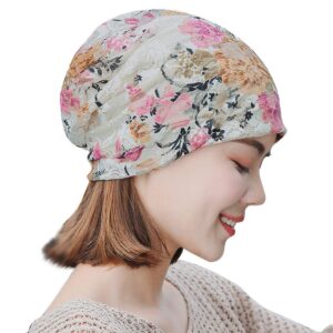 chemo cap boho floral printed turban headwear back bloom flower headwrap hijab wrap scarf