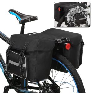 lixada bicycle pannier bag waterproof bike rear rack bag bike seat pannier cycling rear carrier bag road bike storage bag