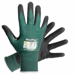 Maxiflex PIP ATG 34-8743/XL X-Large Cut, Green Engineered Yarn, Black Gloves, 3-Pack (34-8743 XLarge 3/Pack)