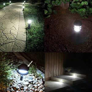 Makergroup T5 T10 Wedge Base LED Light Bulbs 12VAC/DC 3Watt Cool White 6000K for Outdoor Landscape Lighting Deck Stair Step Path Lights and RV Travel Tailer Lights 2-Pack