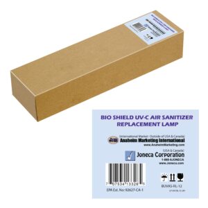 Bio Shield UV-C Air Sanitizer System OEM Compact Replacement Lamp, Cleans Air of Bacteria, Germs, Mold and Allergens, 12-Inch Replacement Lamp, 51-BUVAS-RL