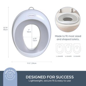 Dreambaby EZY- Potty Training Toilet Seat Topper, Non-Slip and Great for Travel, Grey, Toilet Training Seat