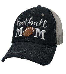 cocomo soul womens football mom hat | football mom hat cap 502 dark grey