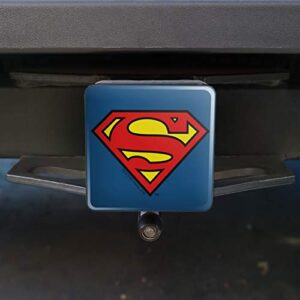 Superman Classic S Shield Logo Tow Trailer Hitch Cover Plug Insert