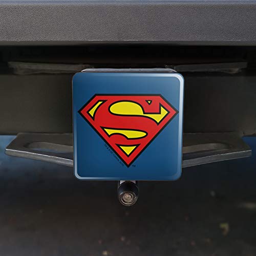 Superman Classic S Shield Logo Tow Trailer Hitch Cover Plug Insert