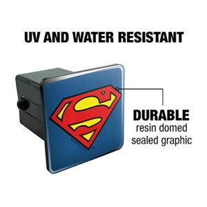 Superman Classic S Shield Logo Tow Trailer Hitch Cover Plug Insert