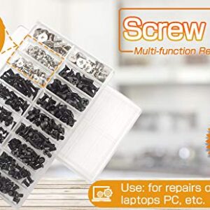 Akuoly Laptop Screw Set PC M2 M3 M2.5 Screw Standoffs for Universal Laptops and Hard Drive Disk M.2 SSD, 355 Pieces