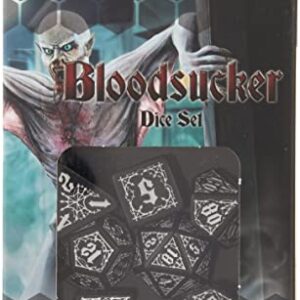 Bloodsucker Dice Set Black & Silver