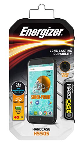 Energizer H5505 4G LTE GSM Unlocked Volte 32GB Android Worldwide Shock Water Proof IP68 Dual Sim (NO Verizon Boost) 16MP